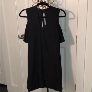 Cold shoulder lil black dress